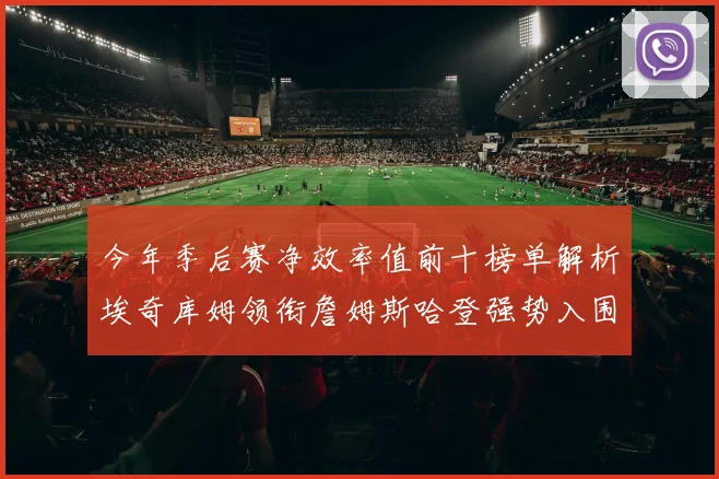 今年季后赛净效率值前十榜单解析埃奇库姆领衔詹姆斯哈登强势入围